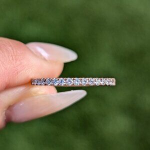 14 Karat Rose Gold Diamond Wedding Band